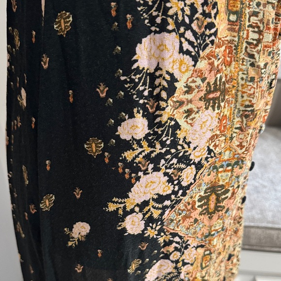 Free People Intimately Black and Gold Dress with lace back size-S - Picture 14 of 16